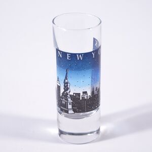New York City Skyline Statue of Liberty 4" Shot Glass Barware Bar Cup Drinkware